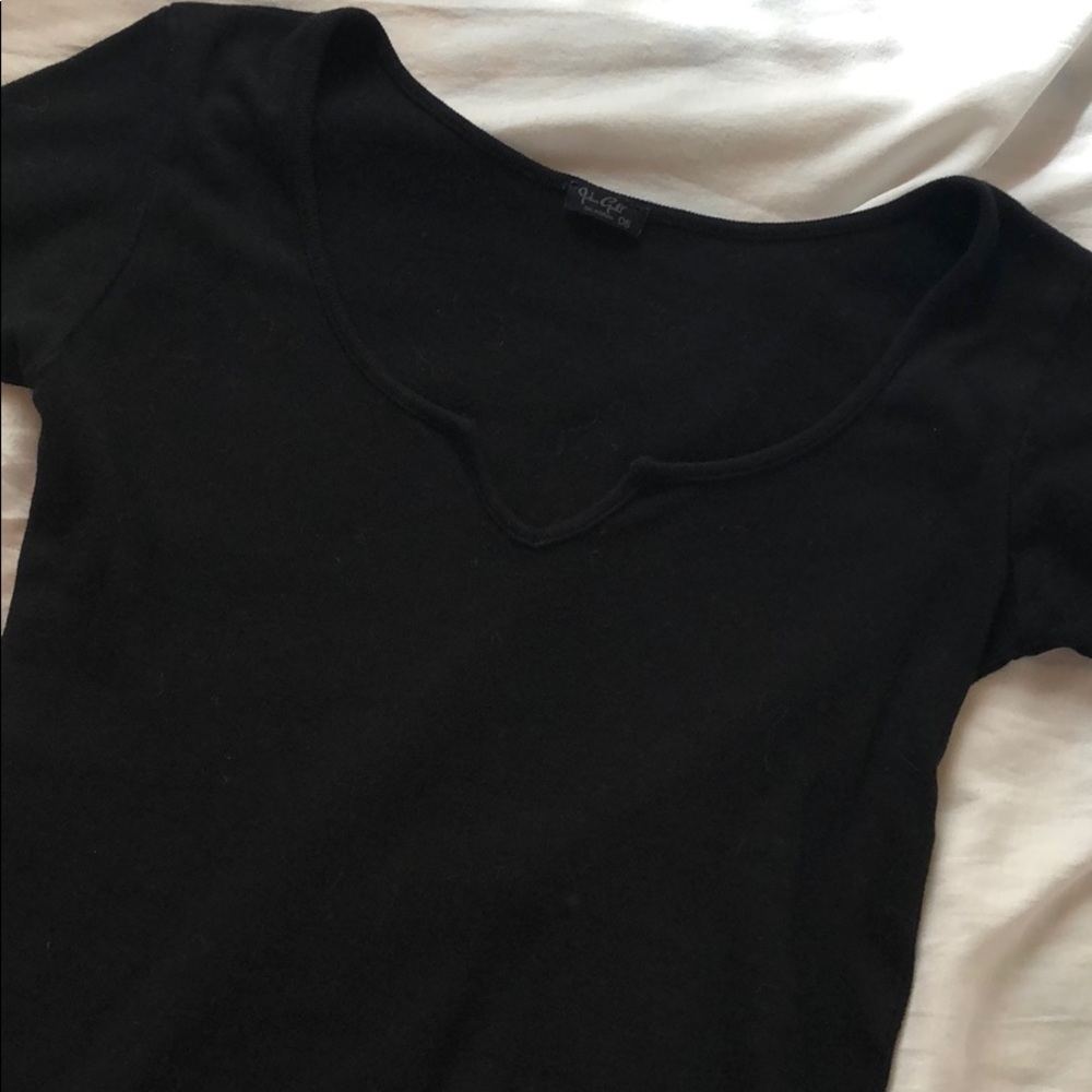 Brandy Melville black knit tee